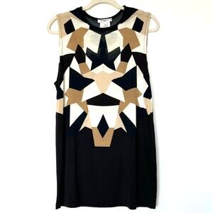 Givenchy Geometric Tank Top Riccardo Tisci Black Print XS